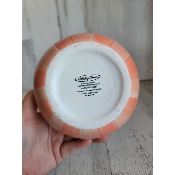 Holiday home cute little pumpkin face ceramic home decor Halloween - Picture 5 of 8